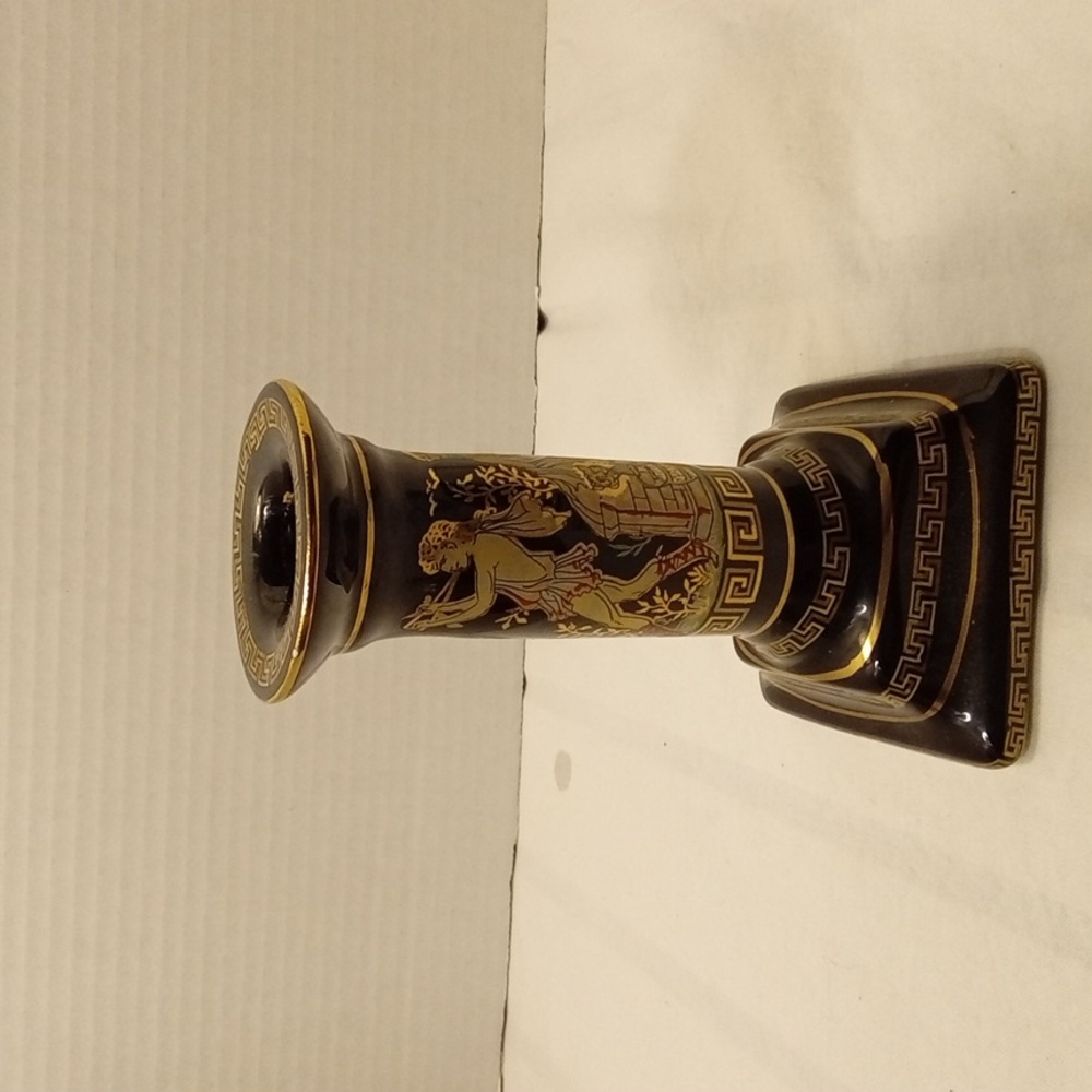 Vintage Porcelain Greek Style Candlestick